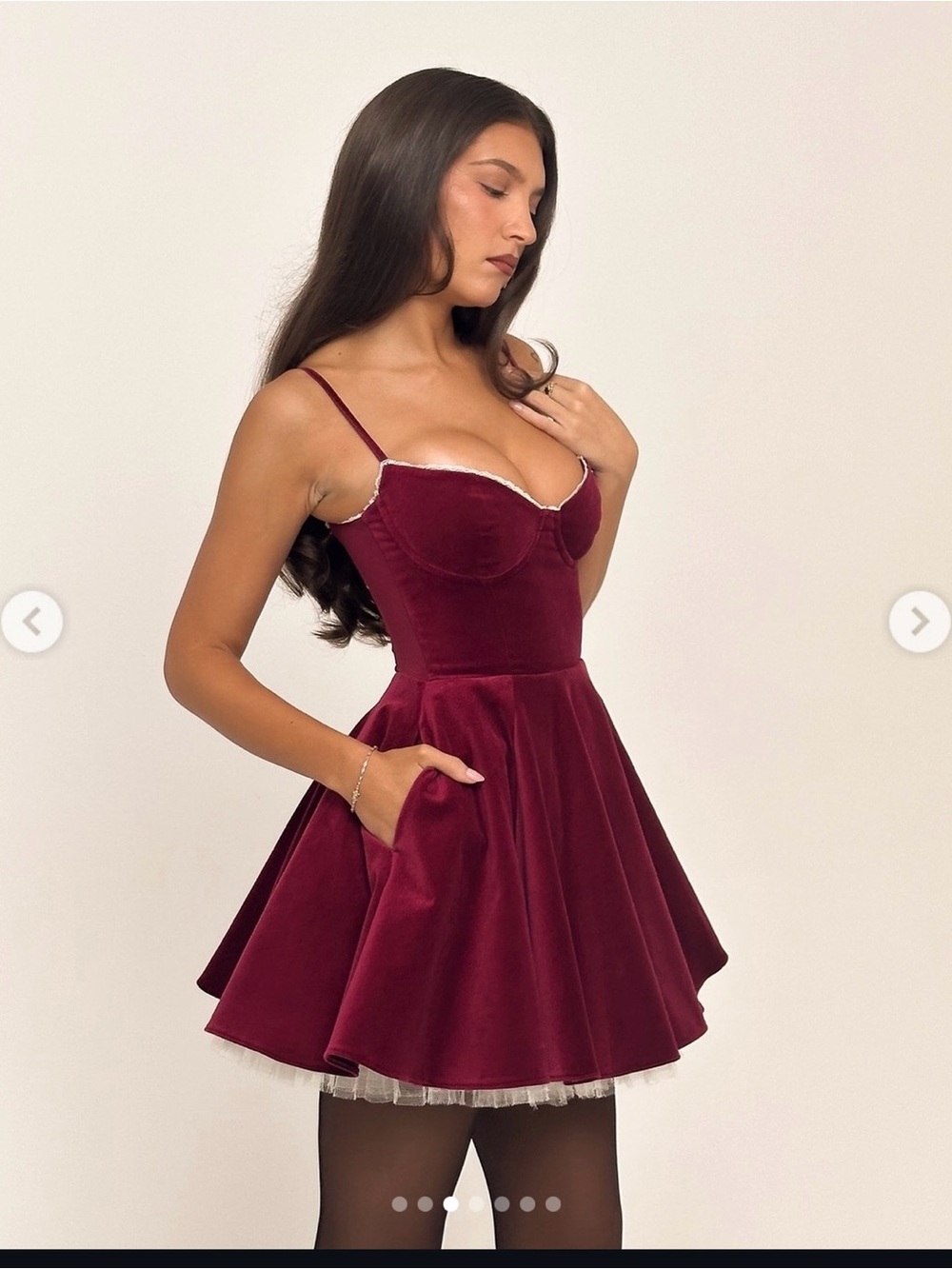 ✨ Babyboo Deep Wine MiniMoiselle Velvet Tulle Holiday Dress ✨ NWT ✨$220/Was $430